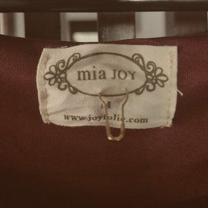 Joyfolie rust red dress